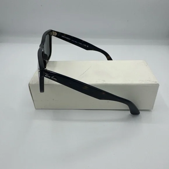 Ray-Ban ORB2140 Wayfarer Havana Bio-Acetate Frame With Green Lenses 50-22 - Picture 3 of 6